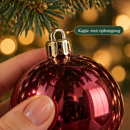 infographic opus55 infographic 5 - Cheqo® Kerstballen Set van 60 Donkerrood