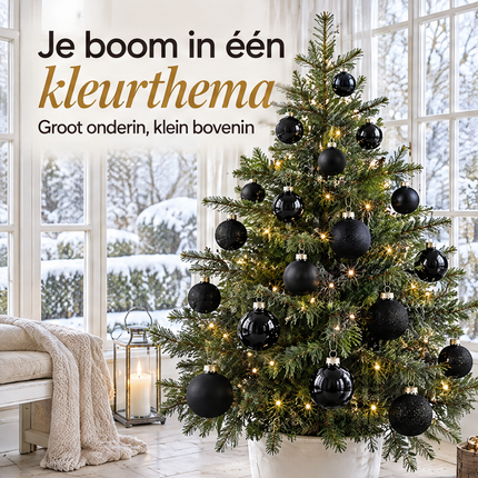 infographic opus55 infographic 1 - Cheqo® Kerstballen Set van 26 Zwart