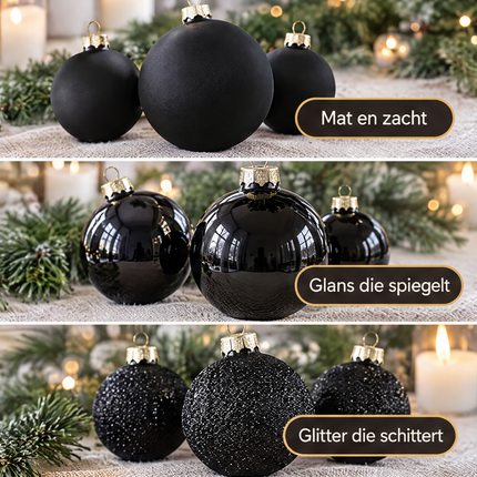 infographic opus55 infographic 3 - Cheqo® Kerstballen Set van 26 Zwart