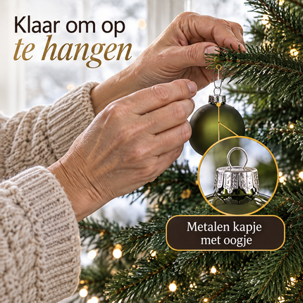 infographic opus55 infographic 5 - Cheqo® Kerstballen Set van 26 Groen