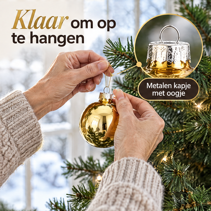 infographic opus55 infographic 5 - Cheqo® Kerstballen Set van 26 Goud