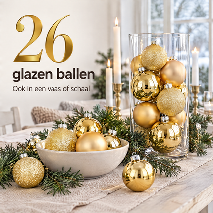 infographic opus55 infographic 6 - Cheqo® Kerstballen Set van 26 Goud