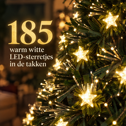 infographic opus55 infographic 4 - Cheqo® Kunstkerstboom 150 cm met Verlichting Warm Wit