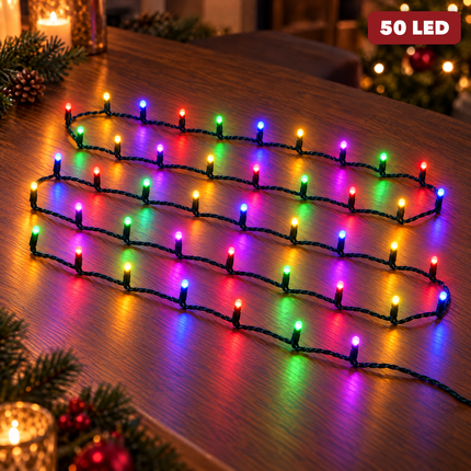 infographic opus55 hoofdafbeelding - Cheqo® Kerstboomverlichting 5 Meter met 50 RGB LED