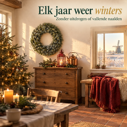 infographic opus55 infographic 6 - Cheqo® Kerstkrans 45 cm Groen met Bevroren Look