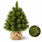 infographic opus55 hoofdafbeelding - Cheqo® Mini Kerstboom 45 cm met Witte Naaldpuntjes zonder Verlichting