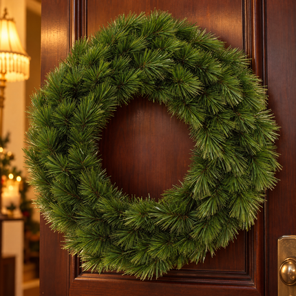 infographic opus55 hoofdafbeelding - Cheqo® Kerstkrans 45 cm Groen zonder Versiering