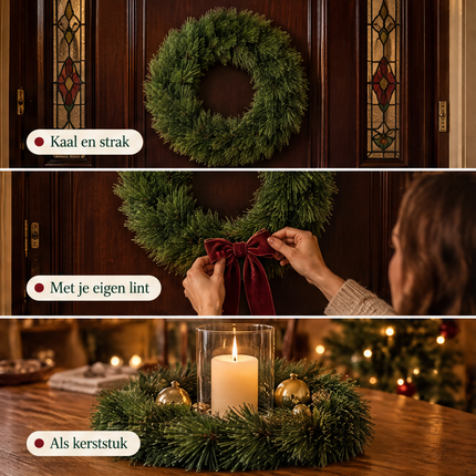 infographic opus55 infographic 2 - Cheqo® Kerstkrans 45 cm Groen zonder Versiering