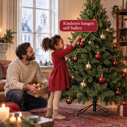infographic opus55 infographic 1 - Cheqo® Kunstkerstboom 155 cm zonder Verlichting