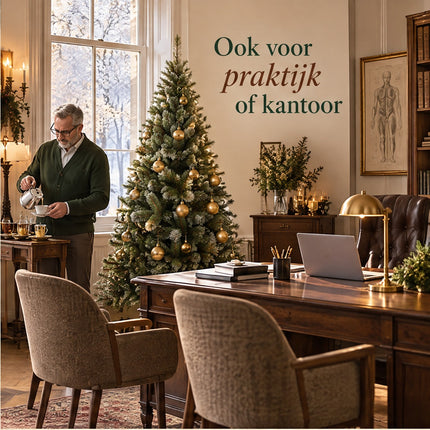 infographic opus55 infographic 3 - Cheqo® Kunstkerstboom 215 cm met Witte Naaldpuntjes