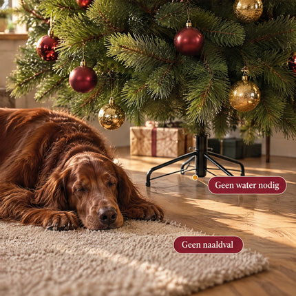 infographic opus55 infographic 6 - Cheqo® Kunstkerstboom 215 cm met Harde Naalden