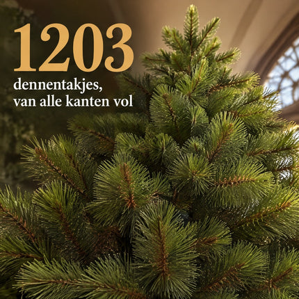 infographic opus55 infographic 2 - Cheqo® Kunstkerstboom 230 cm met Harde Naalden
