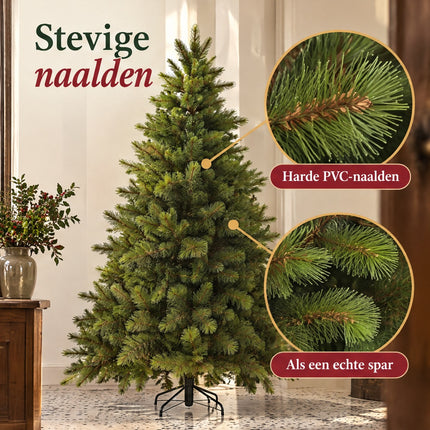 infographic opus55 infographic 3 - Cheqo® Kunstkerstboom 230 cm met Harde Naalden