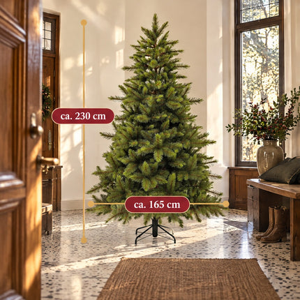 infographic opus55 infographic 4 - Cheqo® Kunstkerstboom 230 cm met Harde Naalden