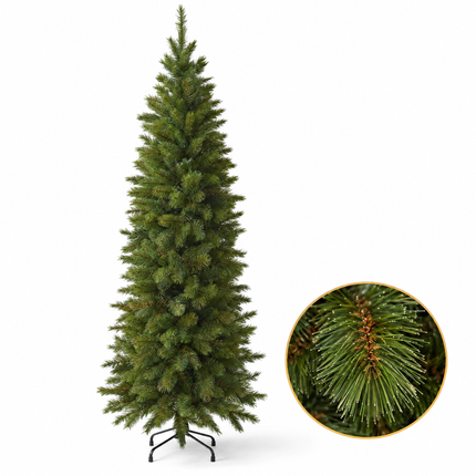 infographic opus55 hoofdafbeelding - Cheqo® Kunstkerstboom 215 cm zonder Verlichting