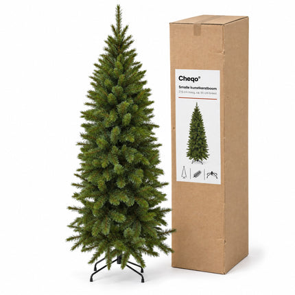 infographic opus55 verpakking - Cheqo® Kunstkerstboom 215 cm zonder Verlichting