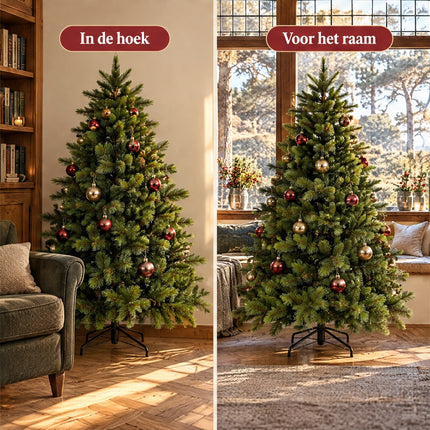 infographic opus55 infographic 5 - Cheqo® Kunstkerstboom 155 cm met Harde Naalden