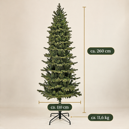 infographic opus55 infographic 3 - Cheqo® Kunstkerstboom 260 cm zonder Verlichting