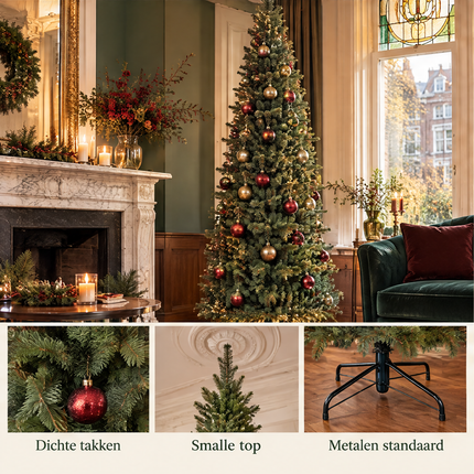infographic opus55 infographic 4 - Cheqo® Kunstkerstboom 260 cm zonder Verlichting