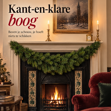 infographic opus55 infographic 1 - Cheqo® Kerstslinger 180 cm Groen Gebogen zonder Verlichting