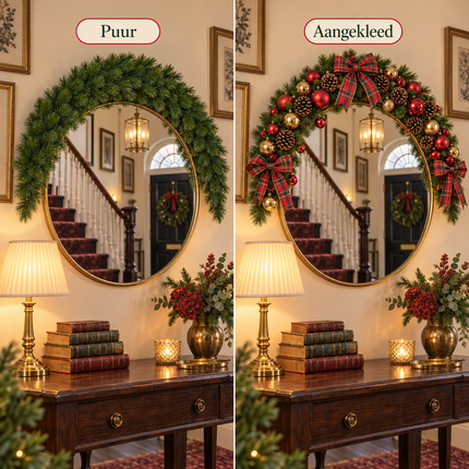 infographic opus55 infographic 3 - Cheqo® Kerstslinger 180 cm Groen Gebogen zonder Verlichting