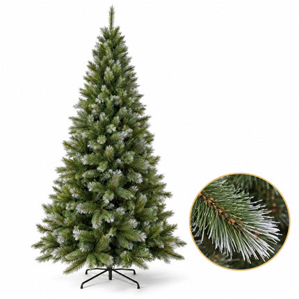 infographic opus55 hoofdafbeelding - Cheqo® Kunstkerstboom 230 cm met Witte Naaldpuntjes