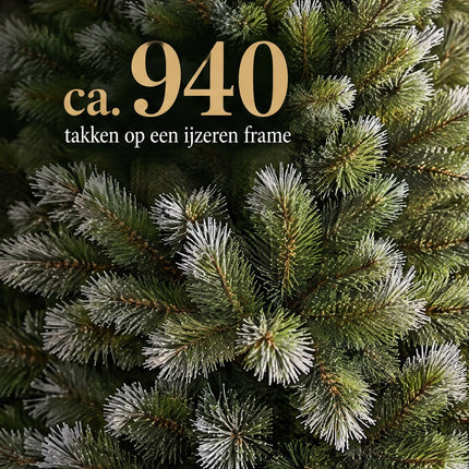 infographic opus55 infographic 3 - Cheqo® Kunstkerstboom 230 cm met Witte Naaldpuntjes