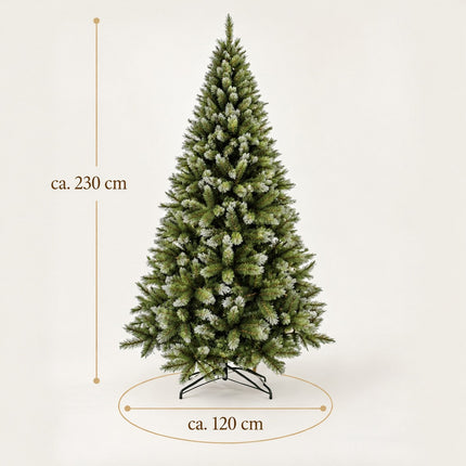 infographic opus55 infographic 4 - Cheqo® Kunstkerstboom 230 cm met Witte Naaldpuntjes