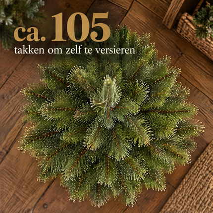 infographic opus55 infographic 2 - Cheqo® Mini Kerstboom 90 cm met Witte Naaldpuntjes zonder Verlichting