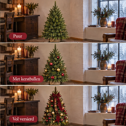 infographic opus55 infographic 3 - Cheqo® Mini Kerstboom 90 cm met Witte Naaldpuntjes zonder Verlichting