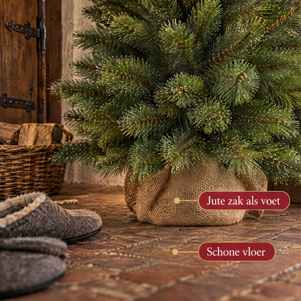 infographic opus55 infographic 5 - Cheqo® Mini Kerstboom 90 cm met Witte Naaldpuntjes zonder Verlichting
