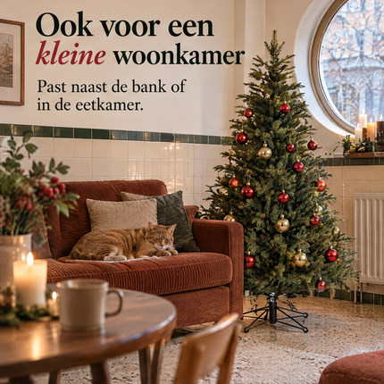 infographic opus55 infographic 1 - Cheqo® Kunstkerstboom 155 cm zonder Verlichting