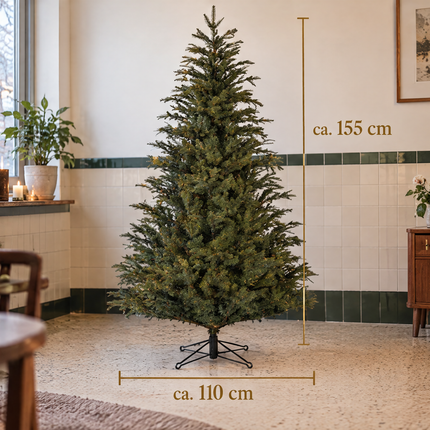 infographic opus55 infographic 6 - Cheqo® Kunstkerstboom 155 cm zonder Verlichting