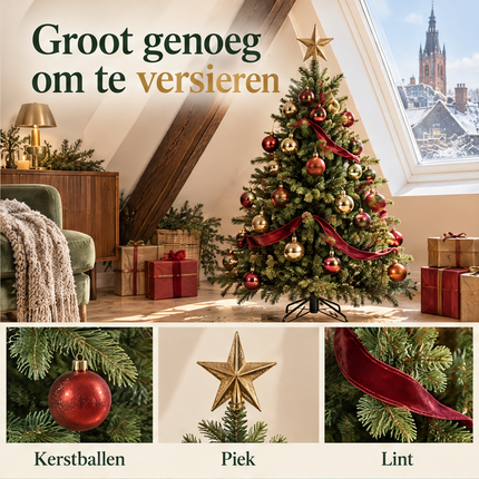infographic opus55 infographic 3 - Cheqo® Kunstkerstboom 120 cm zonder Verlichting