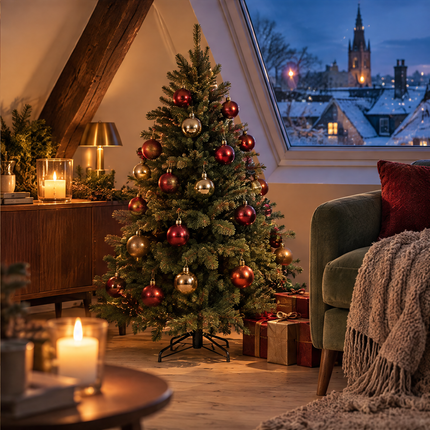 infographic opus55 infographic 6 - Cheqo® Kunstkerstboom 120 cm zonder Verlichting