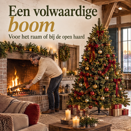 infographic opus55 infographic 1 - Cheqo® Kunstkerstboom 185 cm met Witte Naaldpuntjes zonder Verlichting