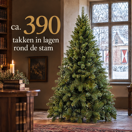 infographic opus55 infographic 4 - Cheqo® Kunstkerstboom 155 cm met Zachte Naalden