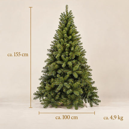 infographic opus55 infographic 6 - Cheqo® Kunstkerstboom 155 cm met Zachte Naalden
