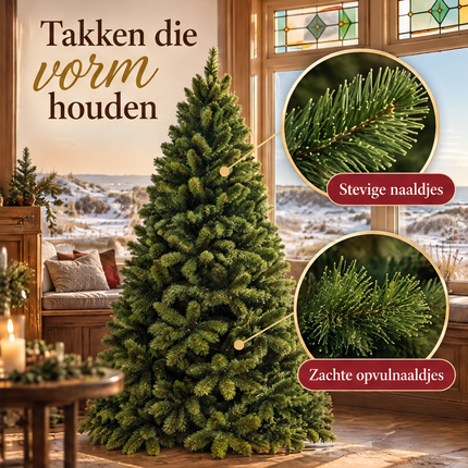 infographic opus55 infographic 2 - Cheqo® Kunstkerstboom 155 cm zonder Verlichting