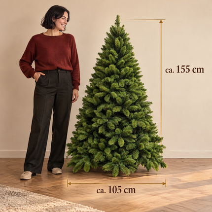 infographic opus55 infographic 4 - Cheqo® Kunstkerstboom 155 cm zonder Verlichting