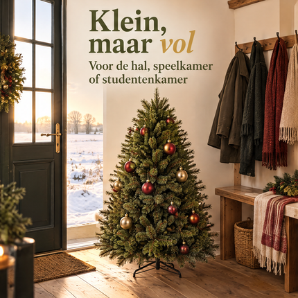 infographic opus55 infographic 1 - Cheqo® Kunstkerstboom 120 cm met Witte Naaldpuntjes zonder Verlichting
