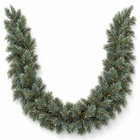 infographic opus55 hoofdafbeelding - Cheqo® Kerstslinger 180 cm Blauw met Witte Puntjes