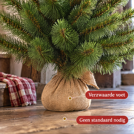 infographic opus55 infographic 3 - Cheqo® Mini Kerstboom 90 cm in Jute Zak