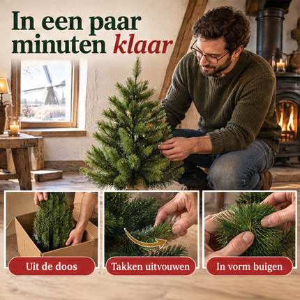infographic opus55 infographic 5 - Cheqo® Mini Kerstboom 90 cm in Jute Zak