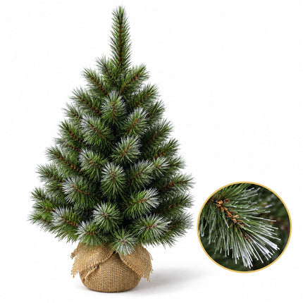 infographic opus55 hoofdafbeelding - Cheqo® Mini Kerstboom 90 cm met Witte Naaldpuntjes