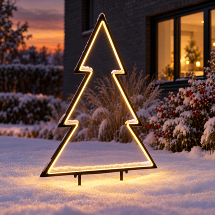 infographic opus55 hoofdafbeelding - Cheqo® LED Kerstboom Buiten 100 cm