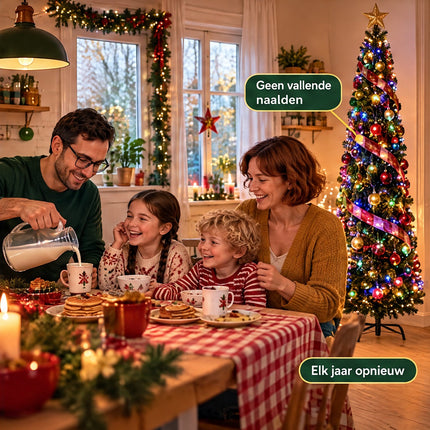 infographic opus55 infographic 6 - Cheqo® Smalle Kunstkerstboom 180 cm met Gekleurde Verlichting