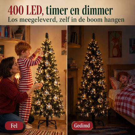 infographic opus55 infographic 3 - Cheqo® Smalle Kunstkerstboom 120 cm met Verlichting en Kerstballen