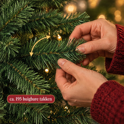 infographic opus55 infographic 5 - Cheqo® Smalle Kunstkerstboom 120 cm met Verlichting en Kerstballen