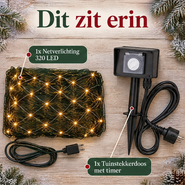 infographic opus55 infographic 1 - Cheqo® Netverlichting 320 LED Warm Wit met Stekkerdoos met Timer